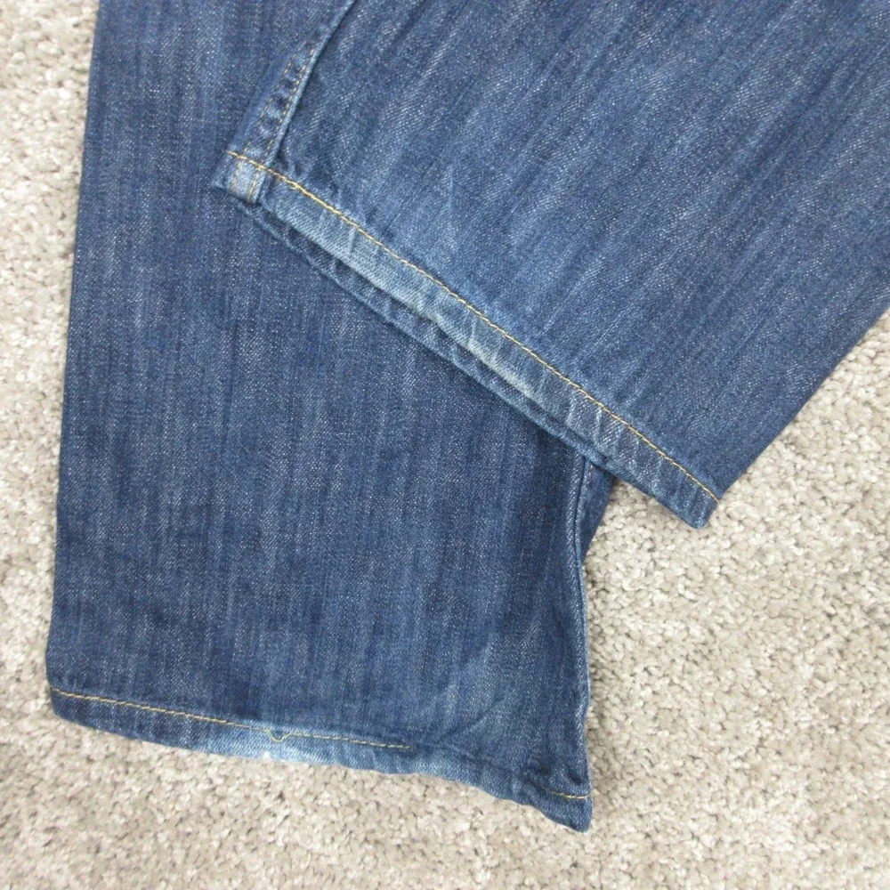 Levis Jeans Mens 38x32 Blue 569 Loose Straight Baggy Faded Stone Wash Denim Pant
